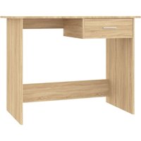 Bonnevie - Computertisch,Schreibtisch Sonoma-Eiche 100x50x76 cm Holzwerkstoff vidaXL von BONNEVIE
