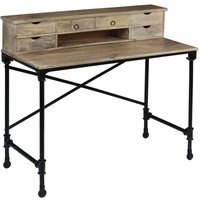 Schreibtisch Mangoholz Massiv und Stahl 110 x 50 x 96 cm vidaXL Schreibtisch Mangoholz Massiv und Stahl 110 x 50 x 96 cm vidaXL von VIDAXL