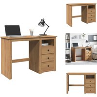 Schreibtisch Panama 112x45x75 cm Massivholz Kiefer - Schreibtisch - Schreibtische - Tisch - Tische Schreibtisch Panama 112x45x75 cm Massivholz Kiefer - Schreibtisch - Schreibtische - Tisch - Tische von VIDAXL