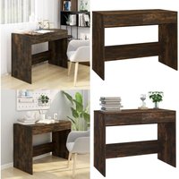 Vidaxl - Schreibtisch Räuchereiche 101x50x76,5 cm Holzwerkstoff - Bürostuhl - Schreibtisch - Home Office - Arbeitsplatz - Holztisch - Home & Living von VIDAXL
