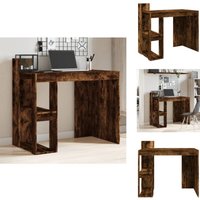 Schreibtisch Räuchereiche 103,5x56,5x94 cm Holzwerkstoff - Bürotisch - Schreibtisch - Home Office - Holzwerkstoffmöbel - Rauchfarben von VIDAXL