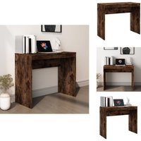 Schreibtisch Räuchereiche 90x40x72 cm Holzwerkstoff - Bürostuhl - Schreibtisch - Home Office - Holzwerkstoff - Schreibtischoberfläche von VIDAXL
