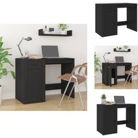 Schreibtisch Schwarz 100x49x75 cm Holzwerkstoff - Schwarzer Schreibtisch - Schreibtisch Schwarz - Holzwerkstoff Tisch - Moderner Schreibtisch Schreibtisch Schwarz 100x49x75 cm Holzwerkstoff - Schwarzer Schreibtisch - Schreibtisch Schwarz - Holzwerkstoff Tisch - Moderner Schreibtisch von VIDAXL