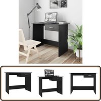 Schreibtisch Schwarz 100×50×76 cm Holzwerkstoff - Schreibtisch - Bürostuhl - Home Office - Arbeitsplatz - Holzwerkstoffmöbel von VIDAXL