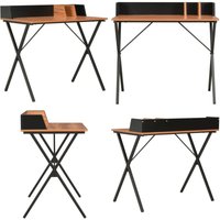 Schreibtisch Schwarz und Braun 80x50x84 cm - Schreibtisch - Home Office Möbel - Bürostuhl - Laptoptisch - PC Schreibtisch - Home & Living von VIDAXL