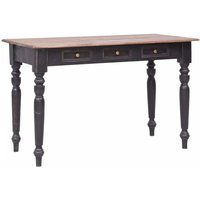 Schreibtisch mit 3 Schubladen 117×57×75 cm Massivholz Mahagoni vidaXL von VIDAXL