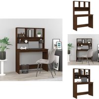 Vidaxl - Schreibtisch mit Regal Braun Eiche 102x45x148 cm Holzwerkstoff - Schreibtisch - Bürostuhl - Home Office - Holzwerkstoff - Eiche Optik Vidaxl - Schreibtisch mit Regal Braun Eiche 102x45x148 cm Holzwerkstoff - Schreibtisch - Bürostuhl - Home Office - Holzwerkstoff - Eiche Optik von VIDAXL