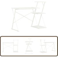 Schreibtisch mit Regal Weiß 116×50×93 cm - Bürostuhl - Schreibtisch - Home Office - Computerarbeitsplatz - Weißes Möbel von VIDAXL