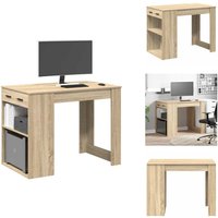 Vidaxl - Schreibtisch mit Schubladen Ablage Sonoma-Eiche 102x62x77,5 cm - Schreibtisch - Schreibtische - Bürotisch - Arbeitstisch Vidaxl - Schreibtisch mit Schubladen Ablage Sonoma-Eiche 102x62x77,5 cm - Schreibtisch - Schreibtische - Bürotisch - Arbeitstisch von VIDAXL
