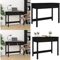 Vidaxl - Schreibtisch mit Schubladen Schwarz 100x50x78 cm Massivholz - Schwarzer Schreibtisch - Massiver Holtschreibtisch - Kiefernschreibtisch Vidaxl - Schreibtisch mit Schubladen Schwarz 100x50x78 cm Massivholz - Schwarzer Schreibtisch - Massiver Holtschreibtisch - Kiefernschreibtisch von VIDAXL