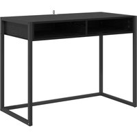 Schreibtisch mit Speicher Schwarz Eichen-Optik 100 x 50 x 75 cm vidaXL Schreibtisch mit Speicher Schwarz Eichen-Optik 100 x 50 x 75 cm vidaXL von VIDAXL