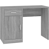 Vidaxl - Schreibtisch mit Stauraum Grau Sonoma 100x40x73 cm Grau von BONNEVIE