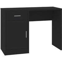 Vidaxl - Schreibtisch mit Stauraum Schwarz 100x40x73 cm Holzwerkstoff Schwarz von BONNEVIE