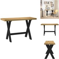 Schreibtisch noain X-Form-Beine 120x50x75 cm Massivholz Kiefer - Schreibtisch - Schreibtische - Bürotisch - Computertisch von VIDAXL