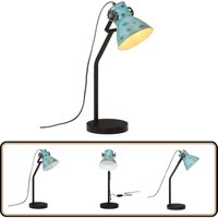 Schreibtischlampe 25 w Blau 17x17x60 cm E27 - Industrielampen - Schreibtischlampe - Stehlampe - Metalllampe - Blaue Lampe von VIDAXL