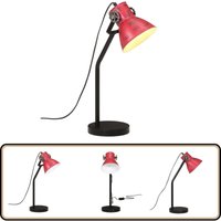Schreibtischlampe 25 w Rot 17x17x60 cm E27 - Industrielampen - Schreibtischlampe - Stehleuchte - Vintagelampe - Designleuchte von VIDAXL