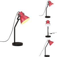 Schreibtischlampe 25 w Rot 17x17x60 cm E27 - Industrielampen - Schreibtischlampe - Stehleuchte - Vintagelampe - Designleuchte von VIDAXL