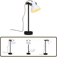 Schreibtischlampe 25 w Weiß 15x15x55 cm E27 - Industrielampen - Schreibtischlampe - Stehlampe - LED-Lampe - Wohnraumleuchte von VIDAXL