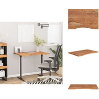 Vidaxl - Schreibtischplatte 80x60x2,5 cm Rechteckig Massivholz Akazie - Schreibtischplatte - Schreibtischplatten - Tischplatte - Tischplatte Holz von VIDAXL