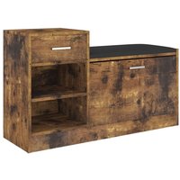 Schuhbank,Sitzbank Räuchereiche 94,5x31x57 cm Holzwerkstoff vidaXL von BONNEVIE