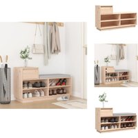 Schuhregal 110x34x61 cm Massivholz Kiefer - Holz Schrank - Schuhschrank - Kiefernholzmöbel - Garderobe - Aufbewahrungsbox Schuhregal 110x34x61 cm Massivholz Kiefer - Holz Schrank - Schuhschrank - Kiefernholzmöbel - Garderobe - Aufbewahrungsbox von VIDAXL