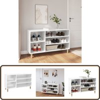 Schuhregal Hochglanz-Weiß 102x36x60 cm Holzwerkstoff - Schuhschrank - Schuhregal - Garderobe - Flurmöbel - Holzwerkstoff Schuhregal Hochglanz-Weiß 102x36x60 cm Holzwerkstoff - Schuhschrank - Schuhregal - Garderobe - Flurmöbel - Holzwerkstoff von VIDAXL