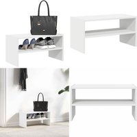 Schuhregal Stapelbar Weiß 60x30x30,5 cm - Vidaxl von VIDAXL