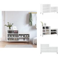 Vidaxl - Schuhregal Weiß 102x36x60 cm Holzwerkstoff - Schuhschrank - Schuhregal - Holzwerkstoffmöbel - Garderobe - Aufbewahrungssystem von VIDAXL