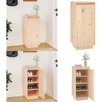 Schuhschrank 35x35x80 cm Massivholz Kiefer - Holz Schrank - Schuhschrank - Massivholzmöbel - Garderobe - Einbauschrank - Home & Living von VIDAXL