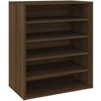 Schuhschrank Braun Eichen-Optik 60x35x70 cm Holzwerkstoff vidaXL von VIDAXL