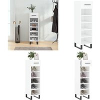 Schuhschrank Hochglanz-Weiß 30x35x105 cm Holzwerkstoff - Schuhschrank - Garderobe - Einbauschrank - Holzwerkstoffmöbel - Weißer Schuhschrank - Home & Schuhschrank Hochglanz-Weiß 30x35x105 cm Holzwerkstoff - Schuhschrank - Garderobe - Einbauschrank - Holzwerkstoffmöbel - Weißer Schuhschrank - Home & von VIDAXL
