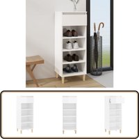 Schuhschrank Hochglanz-Weiß 40x36x105 cm Holzwerkstoff - Schuhschrank - Schuhregal - Garderobe - Aufbewahrung - Weißes Möbelstück Schuhschrank Hochglanz-Weiß 40x36x105 cm Holzwerkstoff - Schuhschrank - Schuhregal - Garderobe - Aufbewahrung - Weißes Möbelstück von VIDAXL