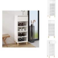Schuhschrank Hochglanz-Weiß 40x36x105 cm Holzwerkstoff - Schuhschrank - Schuhregal - Garderobe - Aufbewahrung - Weißes Möbelstück Schuhschrank Hochglanz-Weiß 40x36x105 cm Holzwerkstoff - Schuhschrank - Schuhregal - Garderobe - Aufbewahrung - Weißes Möbelstück von VIDAXL