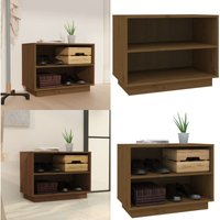 Schuhschrank Honigbraun 60x34x45 cm Massivholz Kiefer - Holz Schrank - Schuhschrank - Garderobe - Aufbewahrungsbox - Regal - Home & Living von VIDAXL