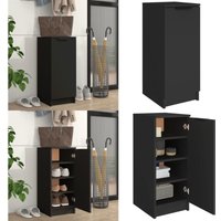 Vidaxl - Schuhschrank Schwarz 30x35x70 cm Holzwerkstoff - Schuhschrank - Garderobe - Einbauschrank - Regal - Wohnzimmermöbel - Home & Living von VIDAXL