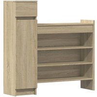 Schuhschrank Sonoma-Eiche 100,5x28x100 cm Holzwerkstoff - Vidaxl von VIDAXL