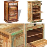 Schuhschrank mit 4 Fächern und Schublade Altholz Massiv - Holzmöbel - Vintage Schuhschrank - Altholz Möbel - Schuhorganisation - Garderobe - Home & Schuhschrank mit 4 Fächern und Schublade Altholz Massiv - Holzmöbel - Vintage Schuhschrank - Altholz Möbel - Schuhorganisation - Garderobe - Home & von VIDAXL