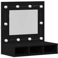 Vidaxl - Spiegelschrank Schwarze Eiche 62 x 31,5 x 62 cm Holzwerkstoff von VIDAXL