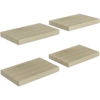 Bonnevie - Schwebende Wandregale 4 Stk. Wandboard Eichefarben 40x23x3,8cm mdf vidaXL von BONNEVIE