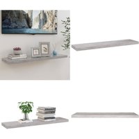 Schweberegal Betongrau 90x23,5x3,8 cm mdf - Schweberegal - Wandregal - Regal - Beton Grau - Wohnwand - Home & Living Schweberegal Betongrau 90x23,5x3,8 cm mdf - Schweberegal - Wandregal - Regal - Beton Grau - Wohnwand - Home & Living von VIDAXL