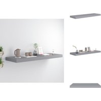 Schweberegal Grau 80x23,5x3,8 cm mdf - Schweberegal - Wandregal - Regal Grau - Modernes Regal - Minimalistisches Regal Schweberegal Grau 80x23,5x3,8 cm mdf - Schweberegal - Wandregal - Regal Grau - Modernes Regal - Minimalistisches Regal von VIDAXL