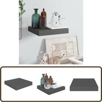 Vidaxl - Schweberegal Hochglanz-Grau 23x23,5x3,8 cm mdf - Schweberegal - Wandregal - Regal - Wohnwandregal - Dekorationsschrank Vidaxl - Schweberegal Hochglanz-Grau 23x23,5x3,8 cm mdf - Schweberegal - Wandregal - Regal - Wohnwandregal - Dekorationsschrank von VIDAXL