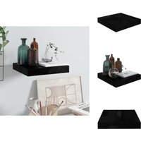 Schweberegal Hochglanz-Schwarz 23x23,5x3,8 cm mdf - Schweberegal - Wandregal - Schwarz - Regal - Wohnwand Schweberegal Hochglanz-Schwarz 23x23,5x3,8 cm mdf - Schweberegal - Wandregal - Schwarz - Regal - Wohnwand von VIDAXL