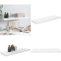 Schweberegal Hochglanz-Weiß 80x23,5x3,8 cm mdf - Schweberegal - Wandregal - Regal - Wohnwandregal - Dekorationsschrank - Home & Living von VIDAXL