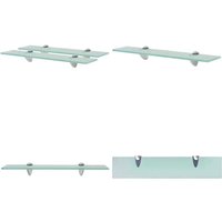 Schweberegale 2 Stk. Glas 50x10 cm 8 mm - Wandregal - Glasregal - Badezimmerregal - Dekoratives Regal - Modernes Regal - Home & Living von VIDAXL