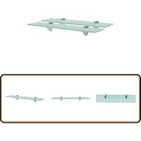 Schweberegale 2 Stk. Glas 50x10 cm 8 mm - Wandregal - Glasregal - Badezimmerregal - Dekoratives Regal - Modernes Regal Schweberegale 2 Stk. Glas 50x10 cm 8 mm - Wandregal - Glasregal - Badezimmerregal - Dekoratives Regal - Modernes Regal von VIDAXL