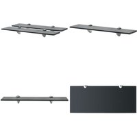 Schweberegale 2 Stk. Glas 50x20 cm 8 mm - Wandregal - Glasregal - Modernes Regal - Badezimmerregal - Wohnraumdeko - Home & Living von VIDAXL