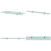 Schweberegale 2 Stk. Glas 70x10 cm 8 mm - Wandregal - Glasregal - Badezimmerregal - Dekoratives Regal - Modernes Regal - Home & Living von VIDAXL