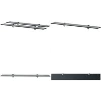 Schweberegale 2 Stk. Glas 80x10 cm 8 mm - Wandregal - Glasregal - Modernes Regal - Badezimmerregal - Dekoratives Regal - Home & Living von VIDAXL