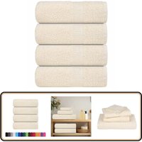 Seiftücher 4 Stk. Creme 30x30 cm 360 g/m² 100% Baumwolle - Vidaxl von VIDAXL